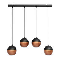 HÄNGELEUCHTE MIDWAY 65/12/80 cm   - Schwarz/Kupferfarben, Trend, Metall (65/12/80cm)