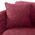 2-SITZER-SOFA Chenille Bordeaux  - Bordeaux/Schwarz, KONVENTIONELL, Textil/Metall (190/70/98cm) - Carryhome