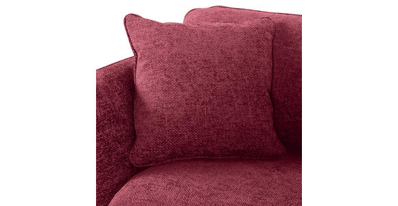 2-SITZER-SOFA Chenille Bordeaux  - Bordeaux/Schwarz, KONVENTIONELL, Textil/Metall (190/70/98cm) - Carryhome