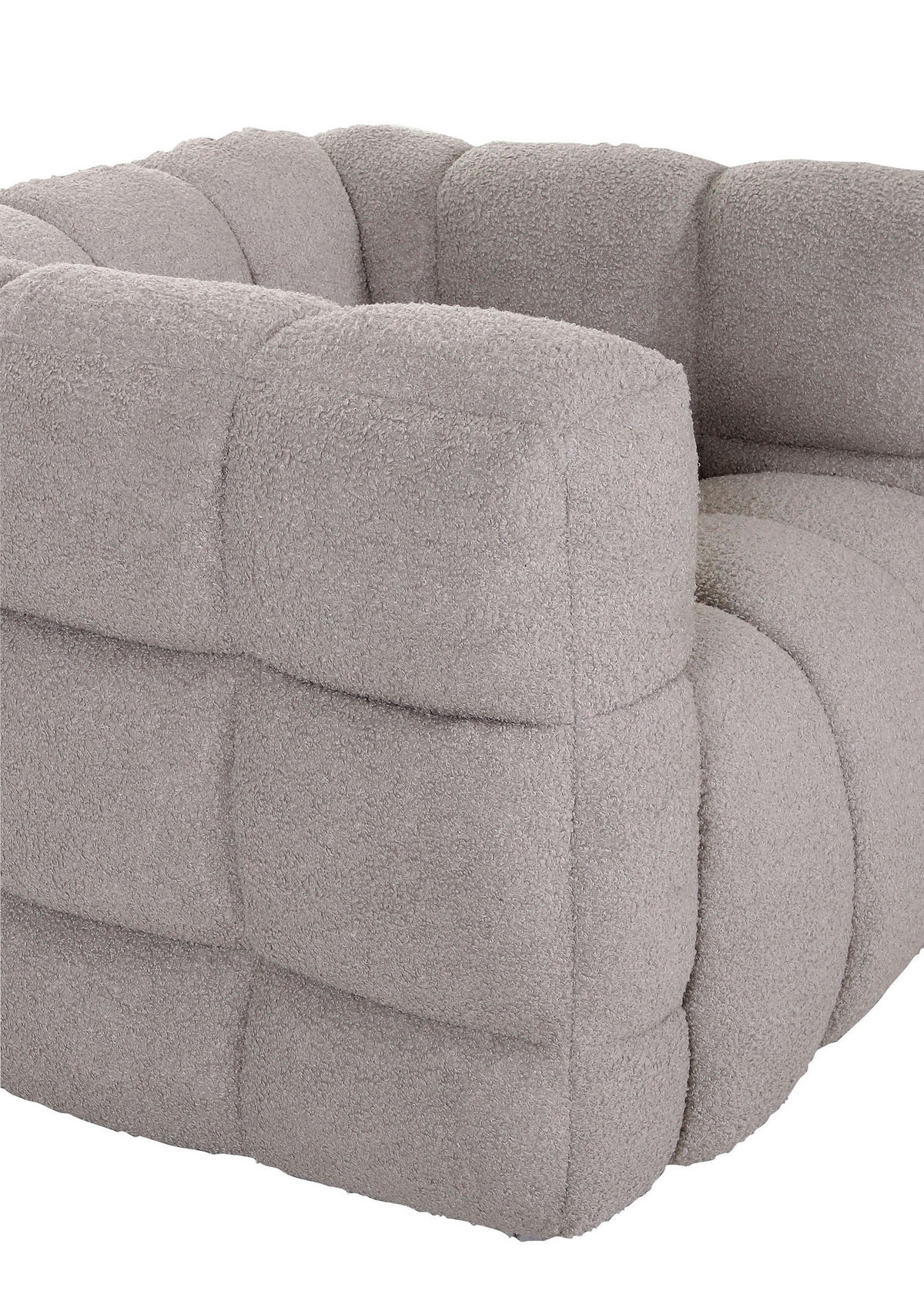 SESSEL in Flachgewebe Schlammfarben  - Schlammfarben/Schwarz, Konventionell, Textil/Metall (97/71/87cm) - Carryhome