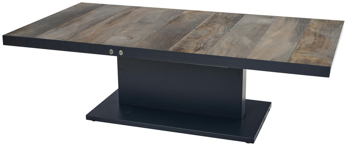 GARTENTISCH 180/100/52,5-77,5 cm Metall rechteckig  - Anthrazit, Basics, Metall (180/100/52,5-77,5cm) - Siena Garden