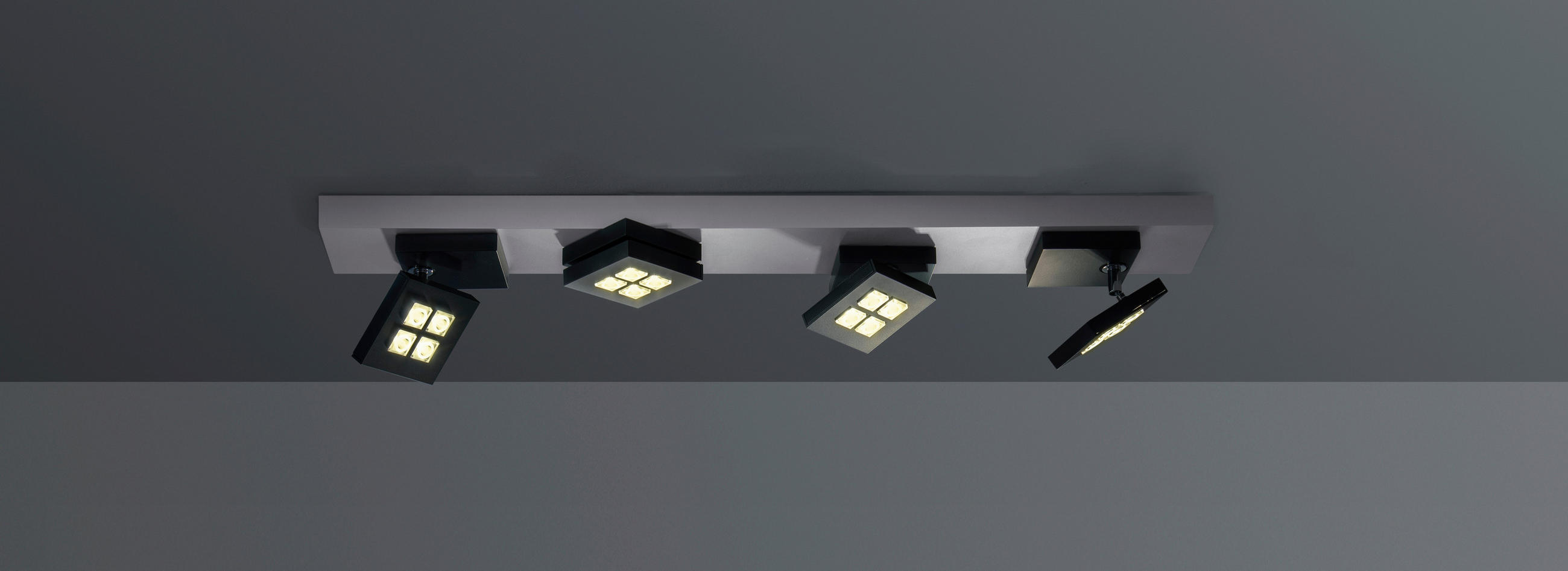 LED-DECKENLEUCHTE 72/10/10,5 cm   - Alufarben, Design, Metall (72/10/10,5cm) - BOPP