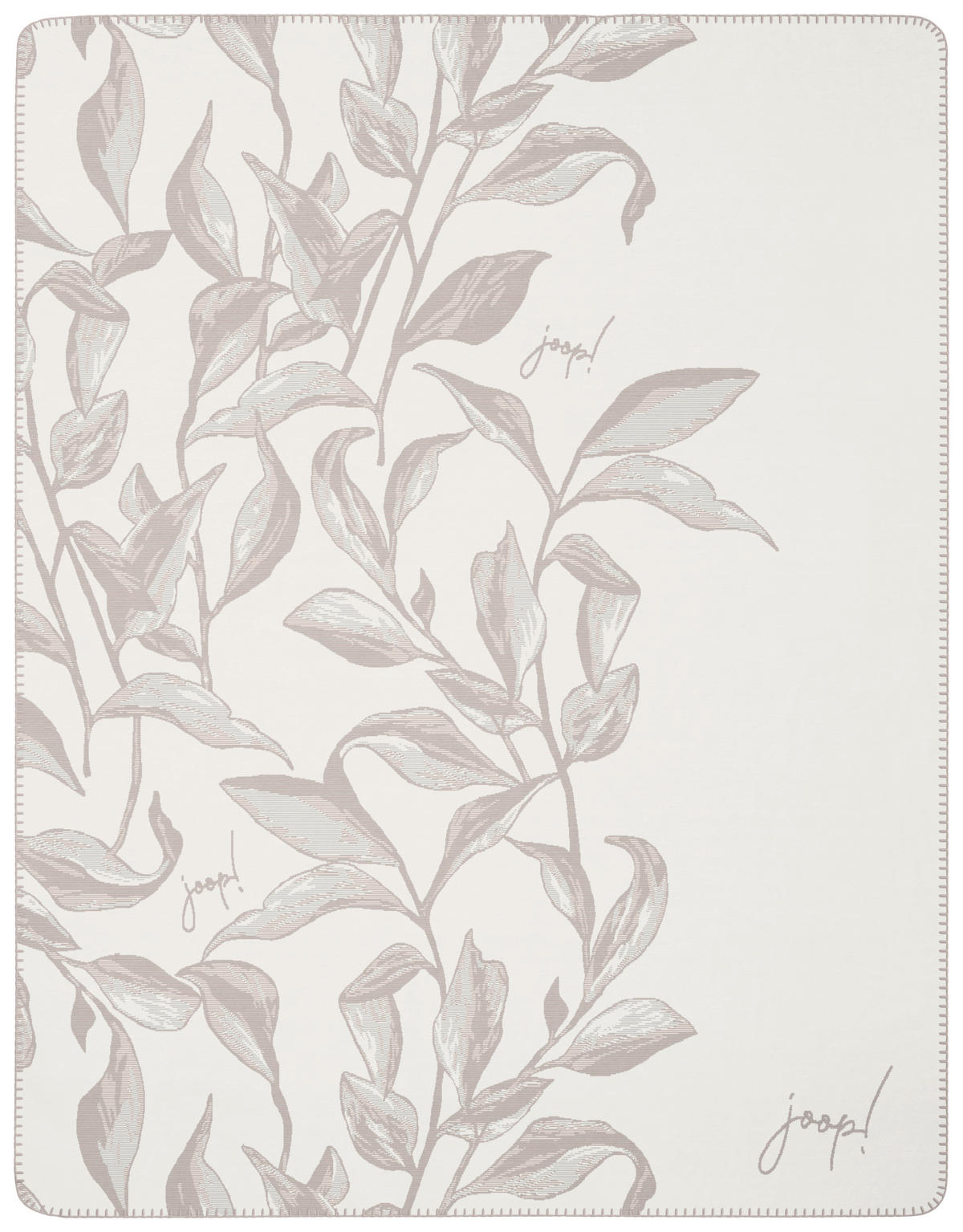 DOMÁCÍ DEKA, bavlna, 150/200 cm - bílá/světle šedá, Basics, textil (150/200cm) - Joop!