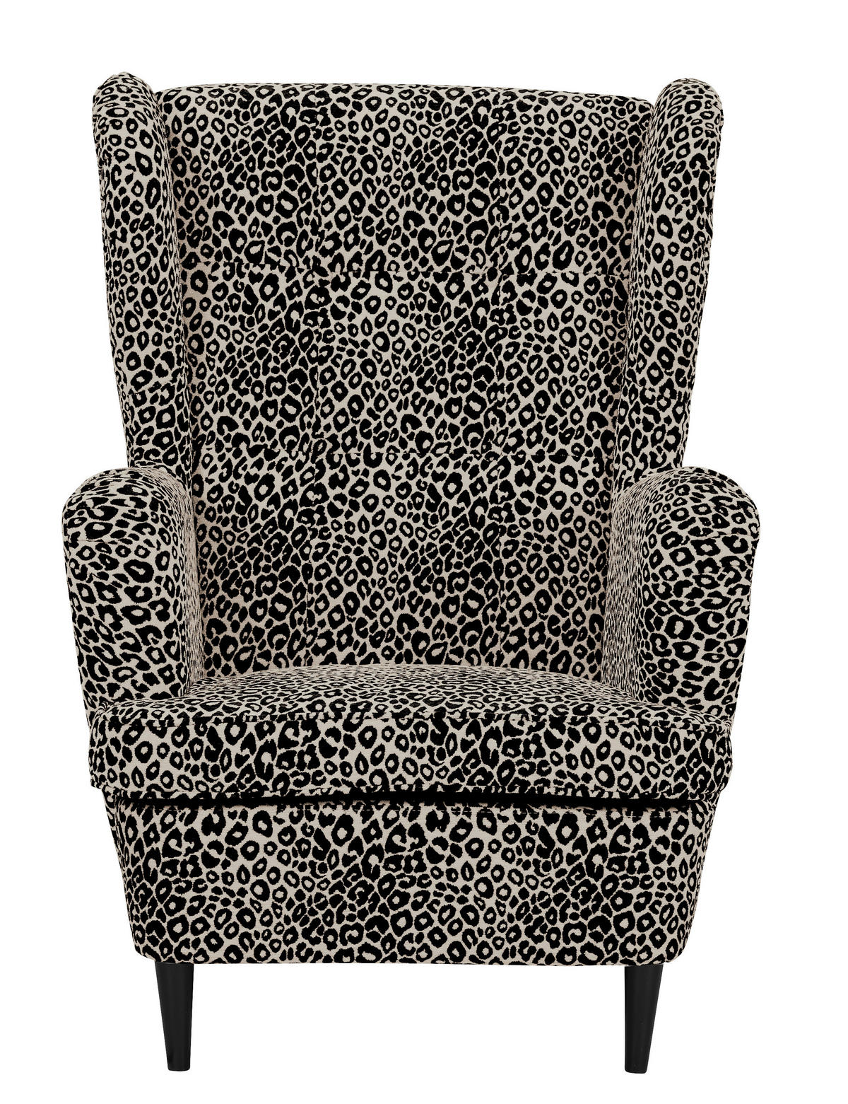 SESSEL in Jacquard, Webstoff Braun, Schwarz  - Schwarz/Braun, MODERN, Holz/Textil (78/102/98cm) - MID.YOU