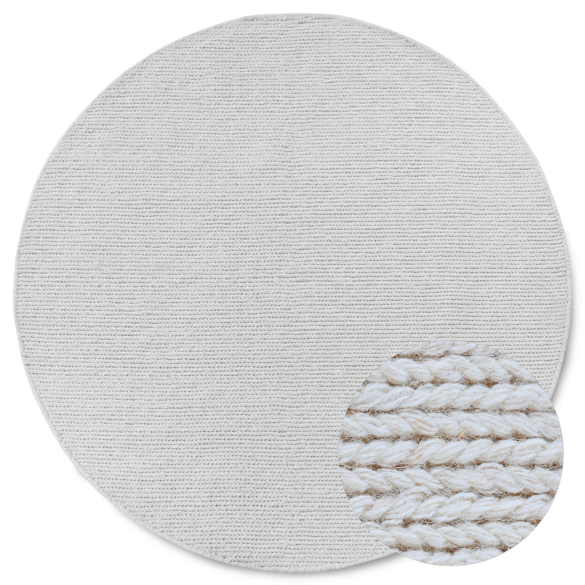 HANDWEBTEPPICH 160 cm Kollektion 1748 Weiß  - Weiß, Basics, Textil (160cm) - Villeroy & Boch