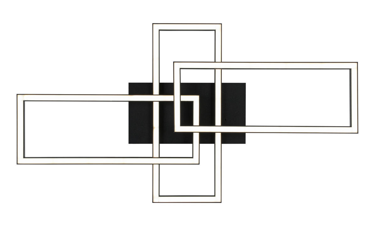 LED SVJETILJKA STROPNA  - bijela/crna, Trend, metal/plastika (62/34/8,7cm) - Novel