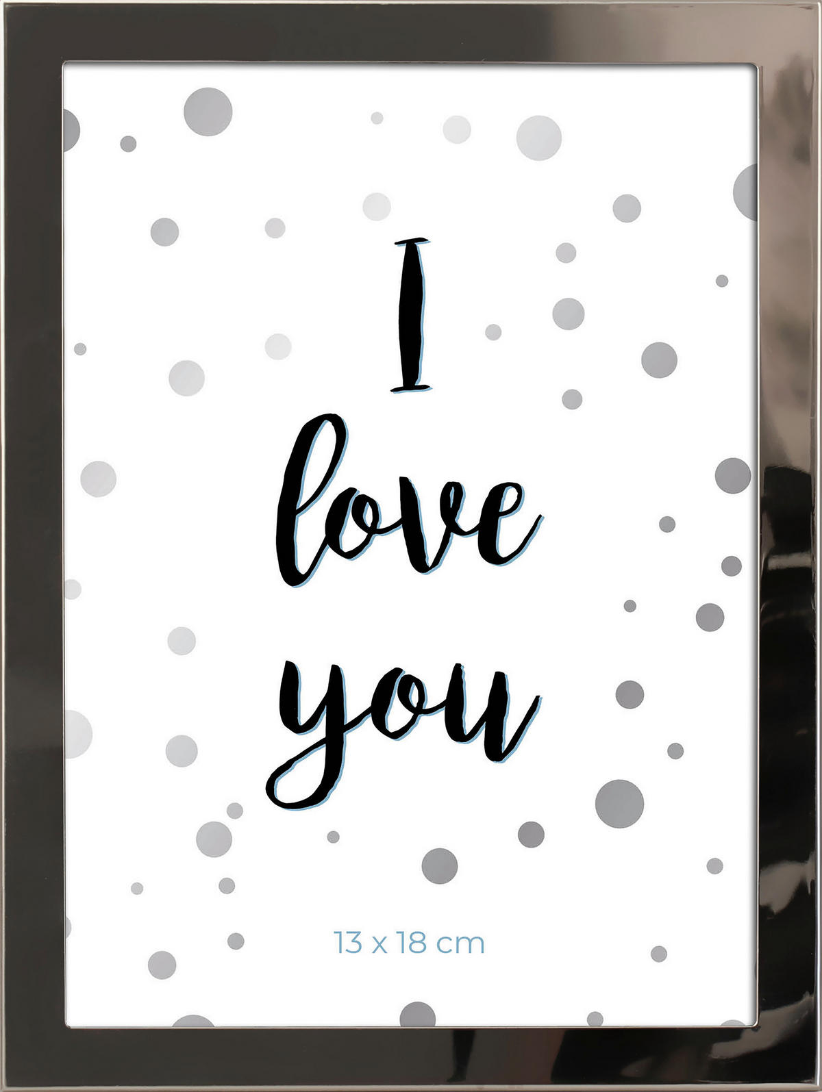 BILDERRAHMEN 13/18 cm  - Silberfarben, Basics, Glas/Metall (13/18cm)