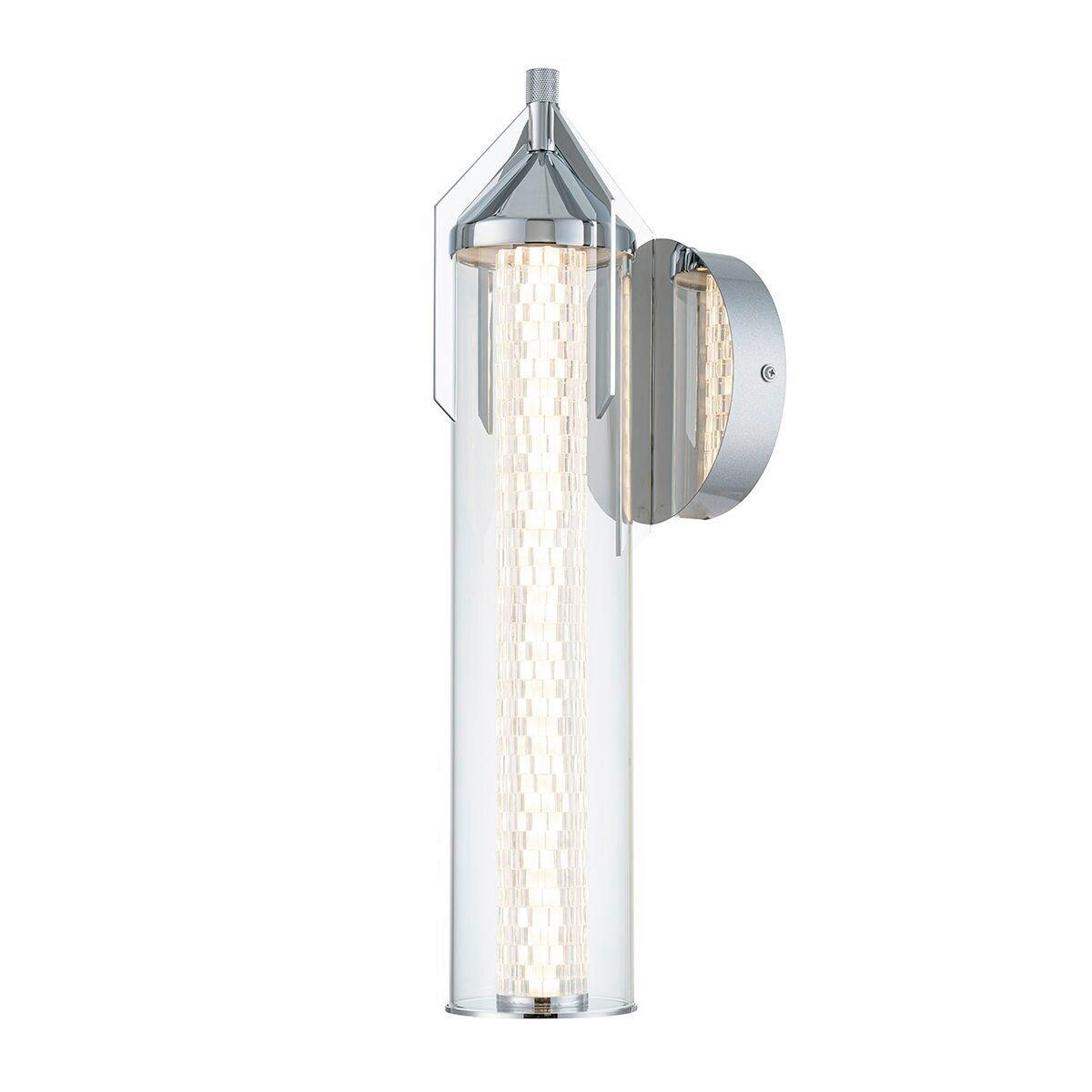 LED-WANDLEUCHTE - Chromfarben, Basics, Glas/Metall (18/50,5/18cm) - Elstead Lighting