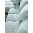 ECKSOFA  in Plüsch Mintgrün Zierkissen, Rückenkissen, Rücken echt  190/288 cm  - Dunkelbraun/Mintgrün, KONVENTIONELL, Holz/Textil (190/288cm) - Carryhome