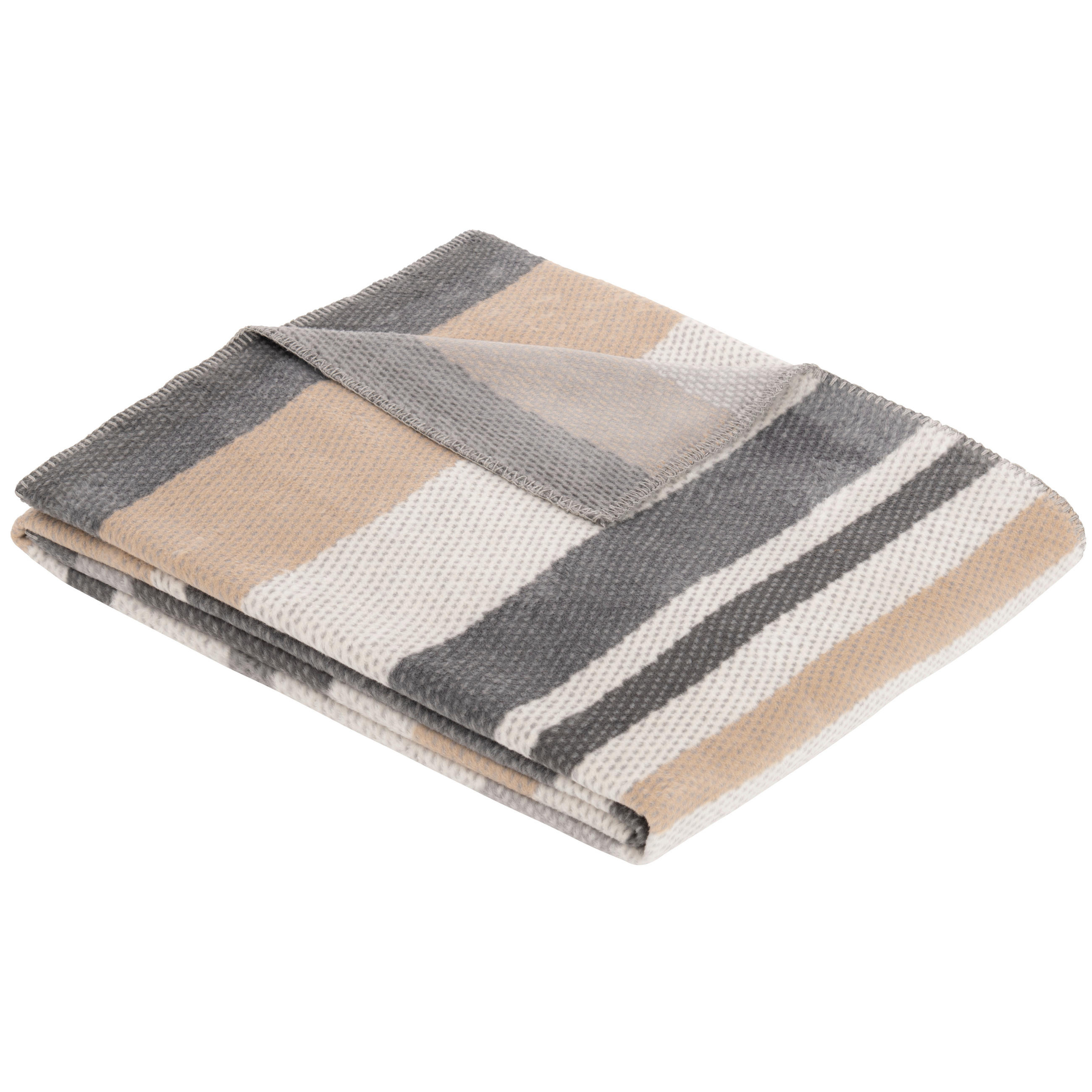 WOHNDECKE 150/200 cm  - Naturfarben/Grau, Basics, Textil (150/200cm) - Novel