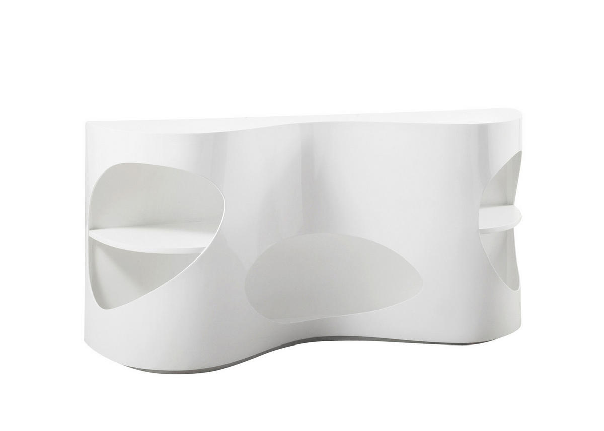 SIDEBOARD  in 150/75/40 cm  - Weiß Hochglanz, Design, Holzwerkstoff (150/75/40cm) - Livetastic