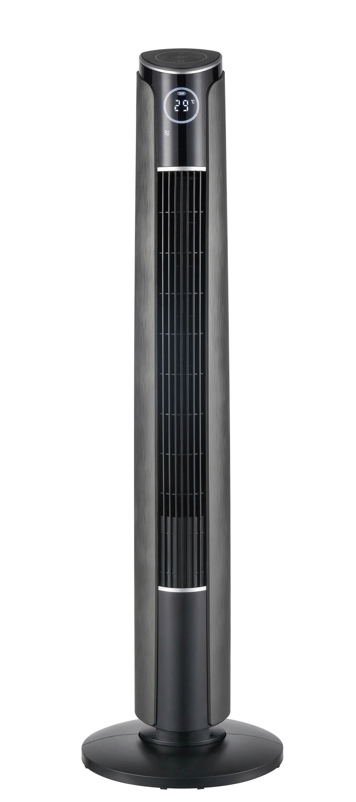 TURMVENTILATOR - Titanfarben/Grau, KONVENTIONELL, Kunststoff (31/107.7/31.1cm) - Mican