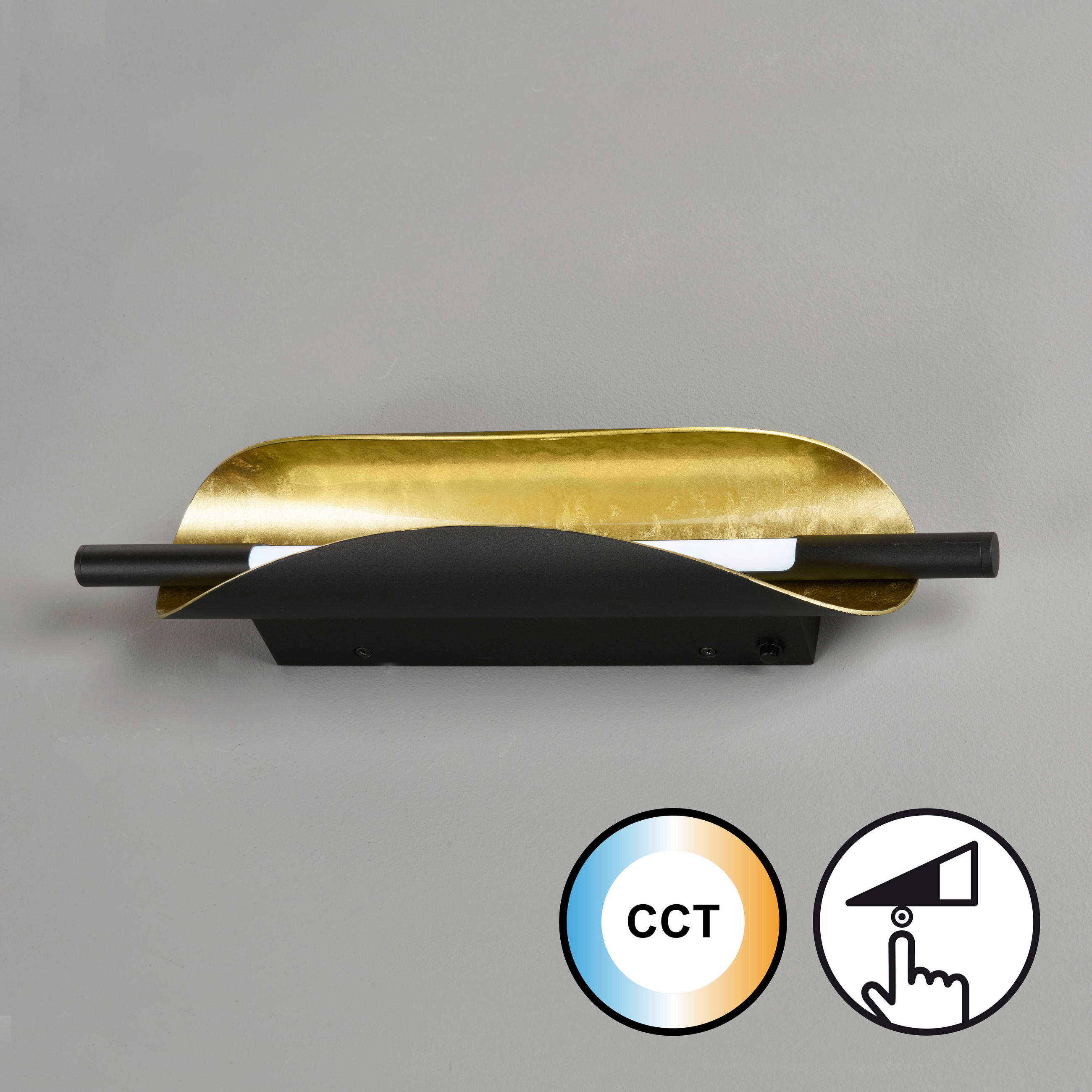 STENSKA LED-SVETILKA   4 W/460 lm/2700,3350,4000 K/230 V/ - zlate barve/črna, Basics, kovina (42/8/10,5cm)