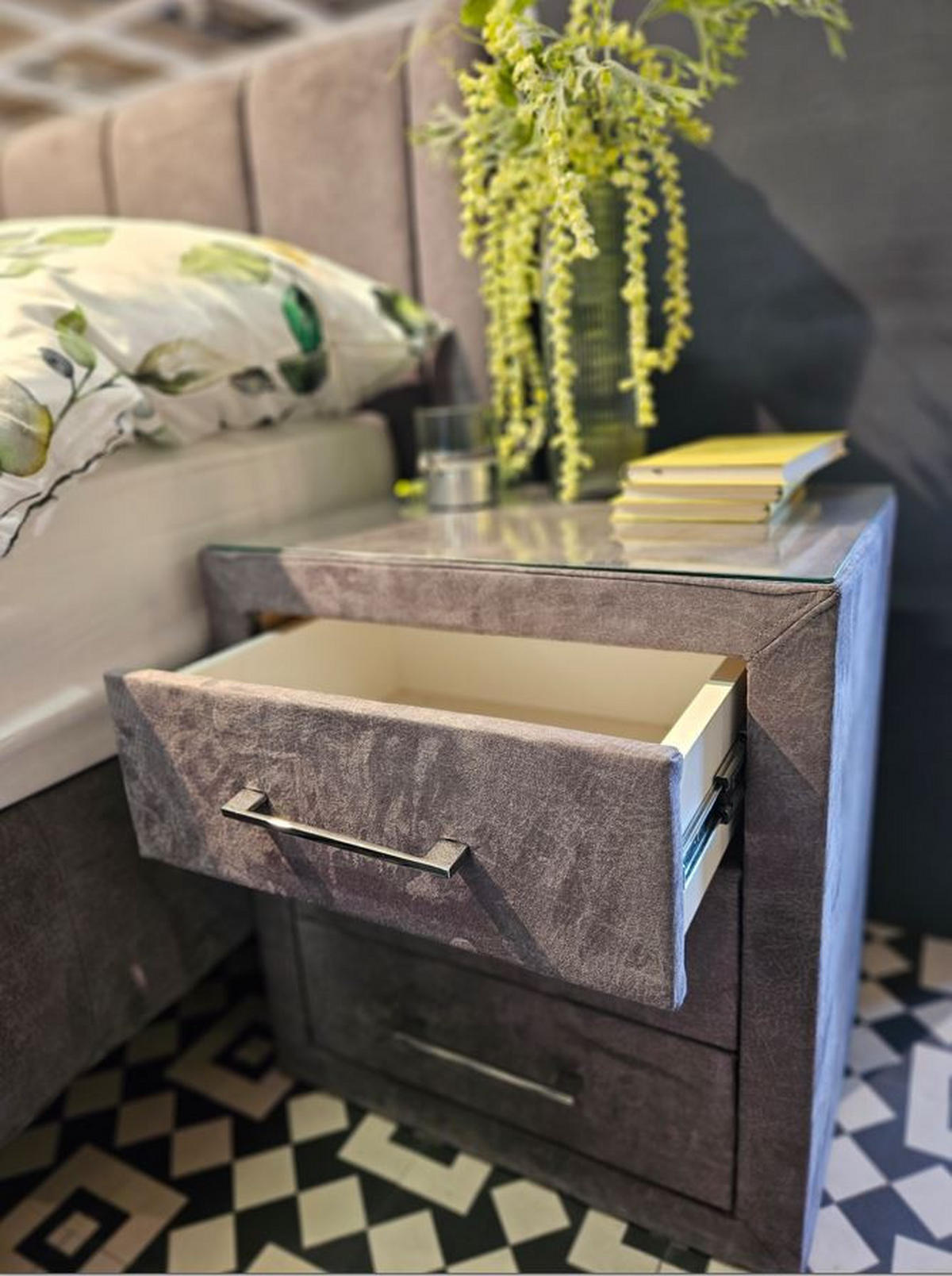 Noptieră, 40/60/55 cm,  - Modern, material pe bază de lemn (40/60/55cm) - Hom`in