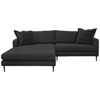 KUTNA GARNITURA tekstil  crna   - crna, Design, tekstil/metal (193/268cm) - P & B