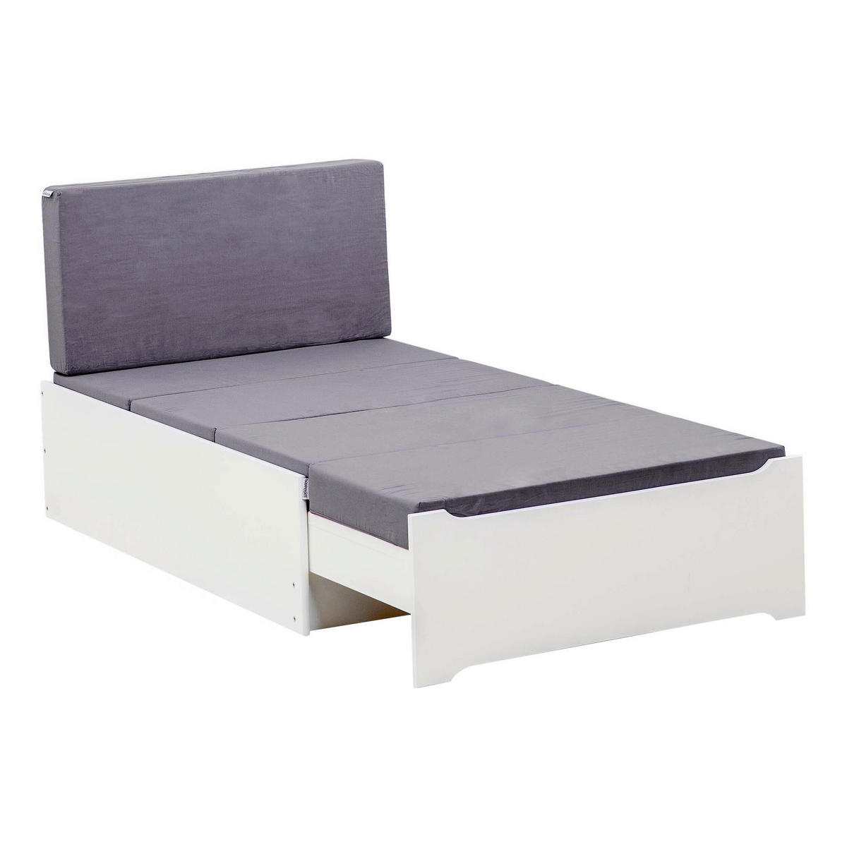 KINDERMATRATZE Höhe ca. 9 cm  - Grau, Basics, Textil (200/9/80cm) - Hoppekids