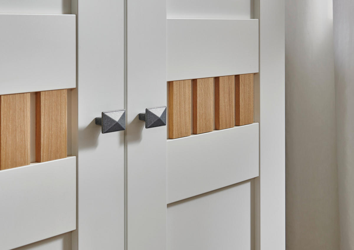 DREHTÜRENSCHRANK 300/229,4/60 cm 6-türig Weiß, Wildeiche  - Wildeiche/Weiß, LIFESTYLE, Holz/Holzwerkstoff (300/229,4/60cm) - Landscape