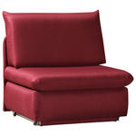 SCHLAFSESSEL in Flachgewebe Weinrot  - Weinrot, Design, Textil (90/89/83cm) - Novel