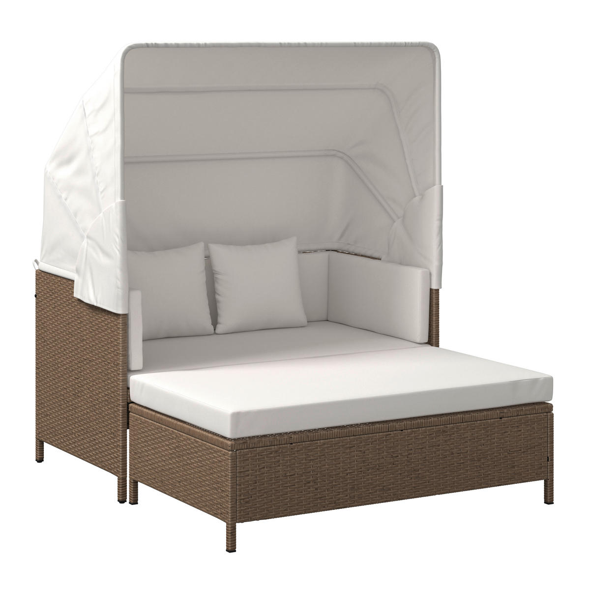 GARTENMUSCHEL 126/143/149 cm  - Beige, Natur, Metall (126/143/149cm) - Ambia Garden