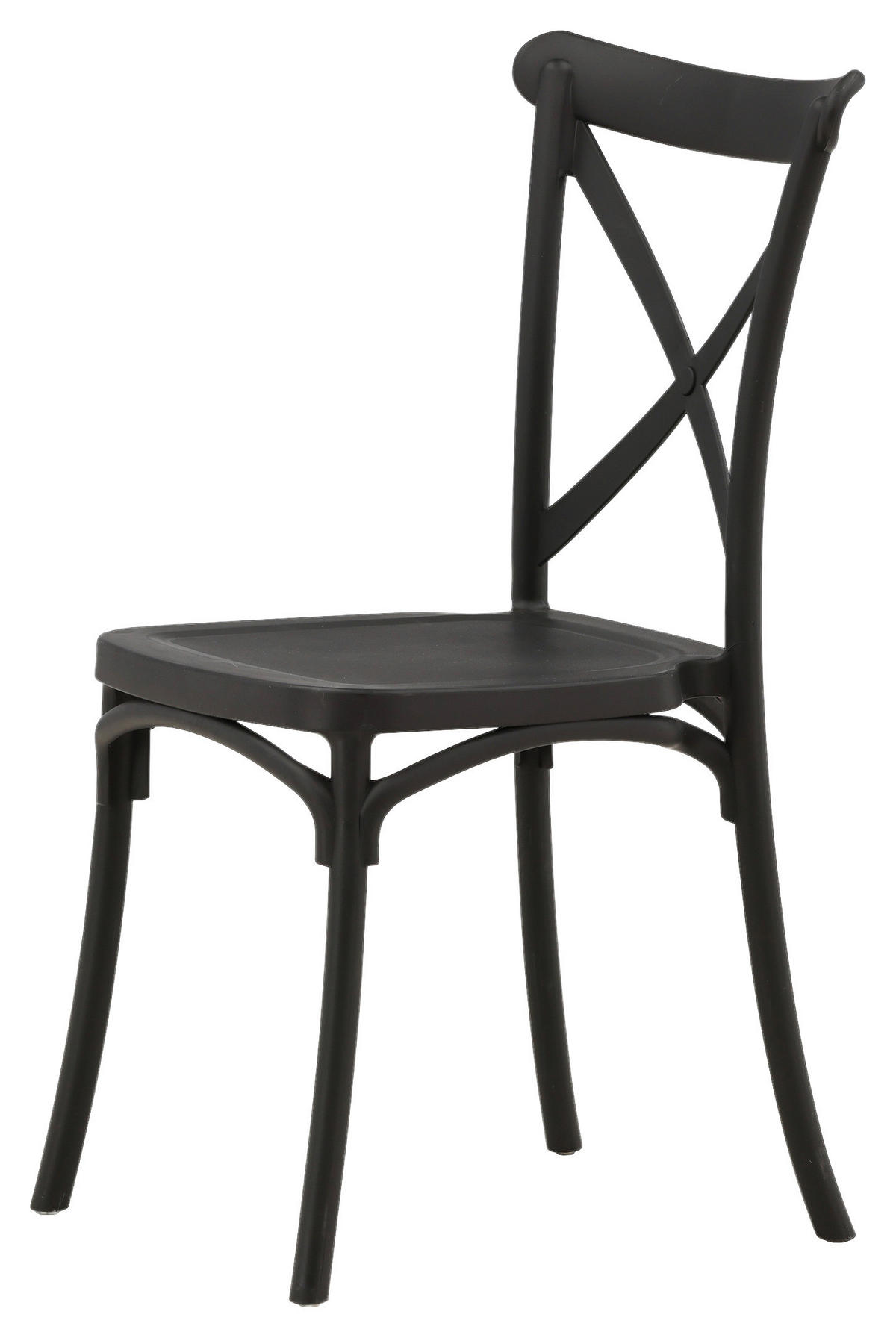 STOLSET 2 styck slät  - svart, Design, plast (52/90/55cm) - Livetastic