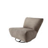 XXL-SESSEL in Cord Graubraun  - Graubraun/Schwarz, Trend, Textil/Metall (95/77/94cm) - Livetastic