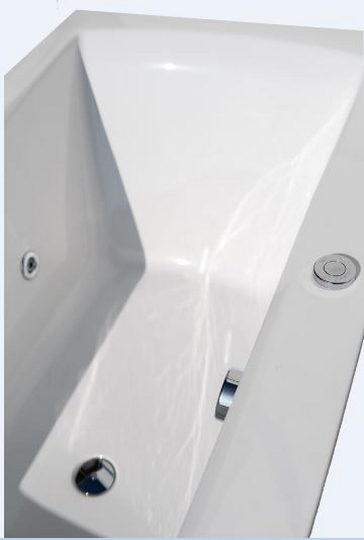WHIRLPOOL-BADEWANNE Wandmontage   - Weiß, Basics (80/47/170cm)