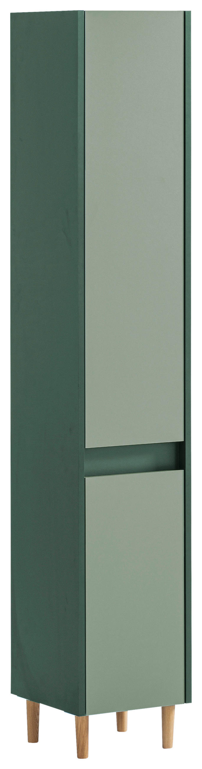 HOCHSCHRANK 30,2/170,0/33,0 cm  - Dunkelgrün/Eschefarben, MODERN, Holz/Holzwerkstoff (30,2/170,0/33,0cm) - MID.YOU