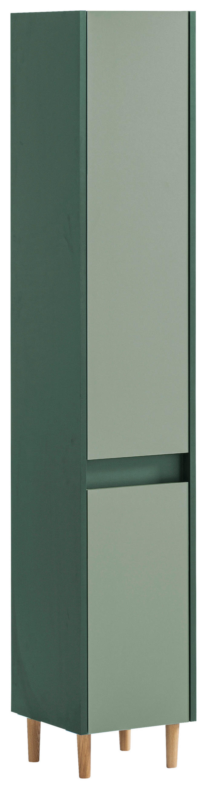 HOCHSCHRANK 30,2/170,0/33,0 cm  - Dunkelgrün/Eschefarben, MODERN, Holz/Holzwerkstoff (30,2/170,0/33,0cm) - MID.YOU