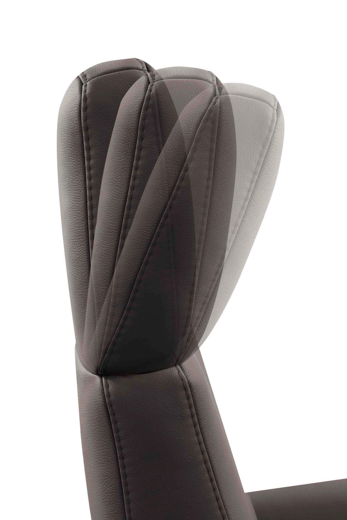 DREHSTUHL  in Mokka  - Chromfarben/Mokka, Konventionell, Leder/Metall (71/110/82cm) - Sit & More