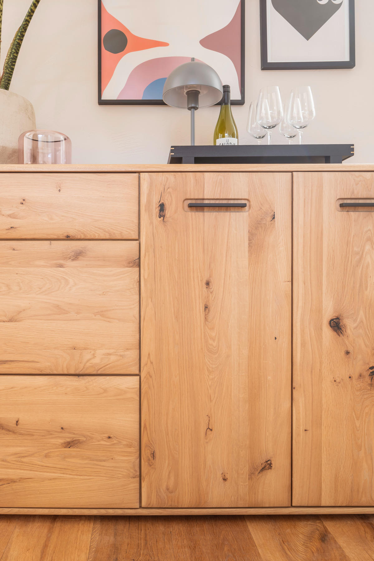 SIDEBOARD Eichefarben  179/90/44 cm  - Eichefarben/Anthrazit, Konventionell, Holz/Holzwerkstoff (179/90/44cm) - Cantus