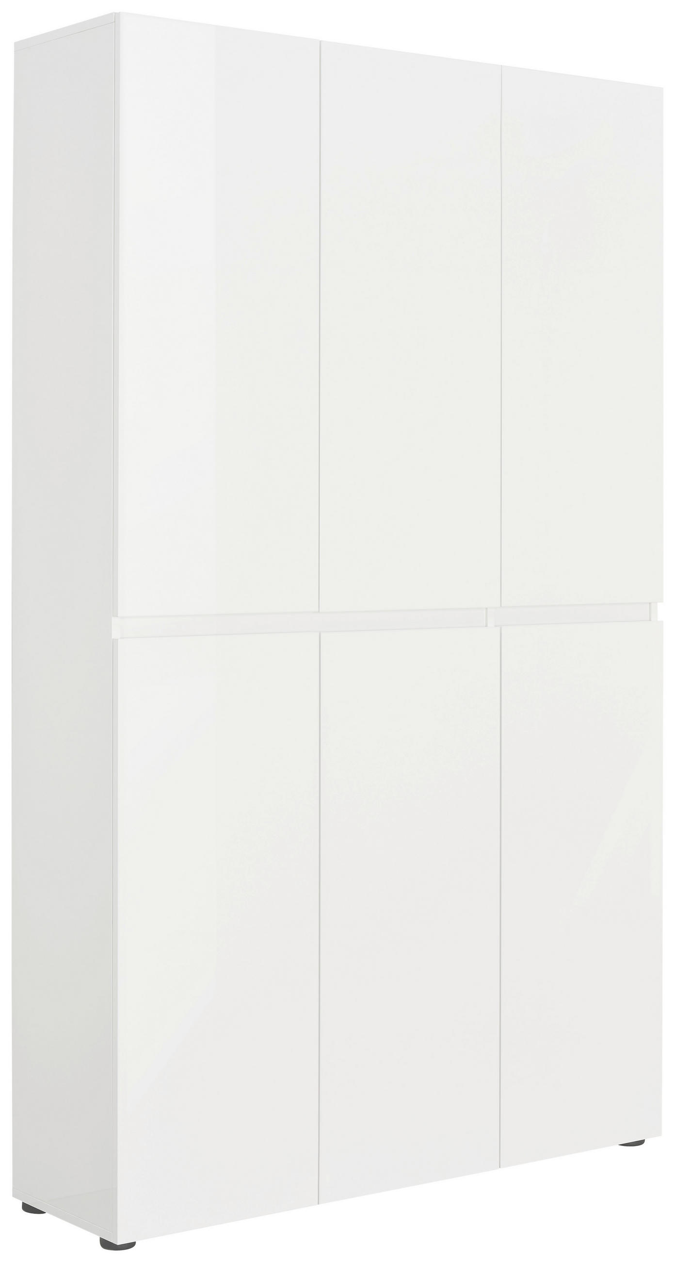 SCHUHSCHRANK Weiß - Schwarz/Weiß, Design, Holzwerkstoff/Kunststoff (120/200/34cm) - Xora