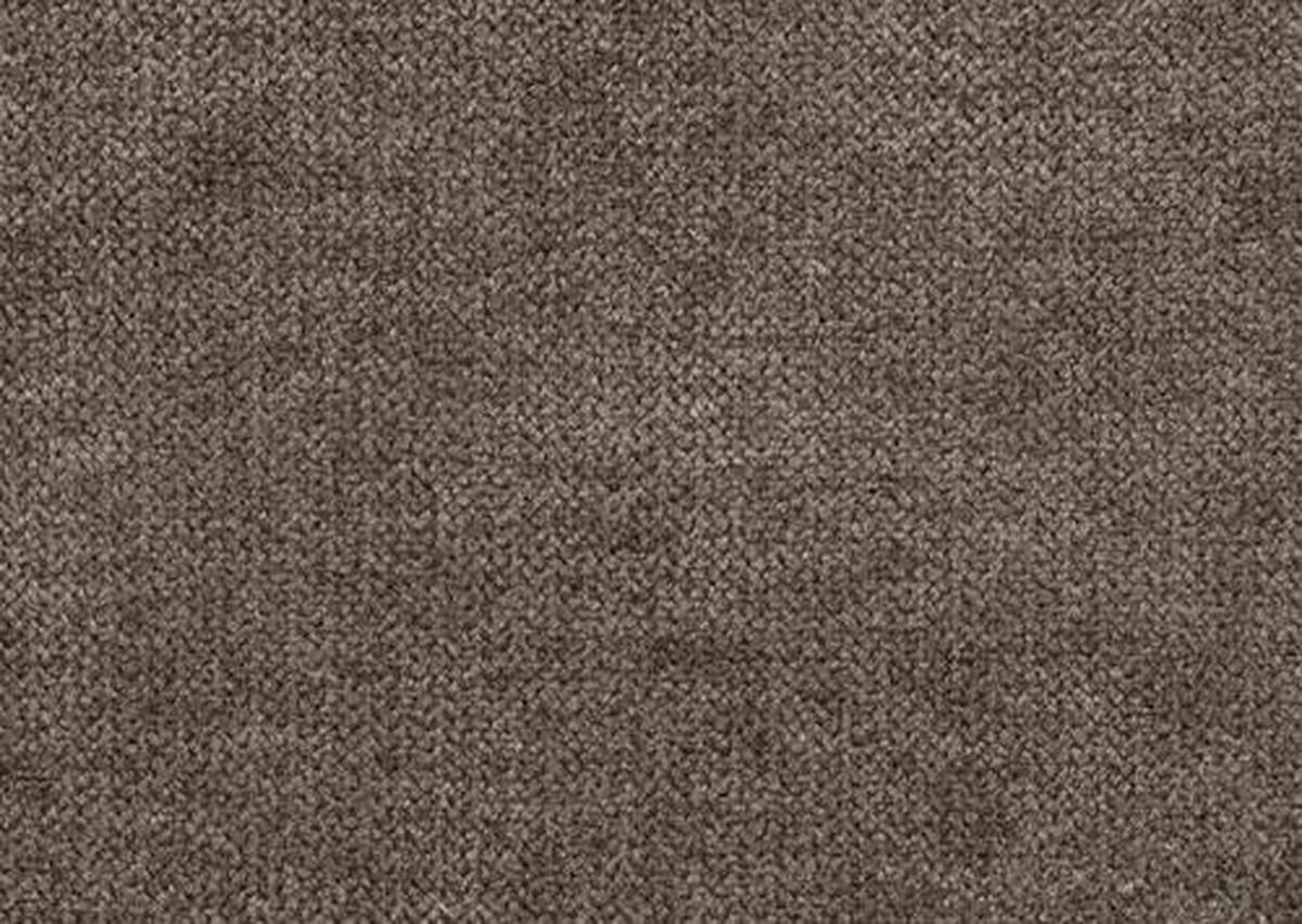 ECKSOFA in Struktur Dunkelbraun  - Dunkelbraun/Silberfarben, Design, Textil/Metall (223/146cm) - Ti'me