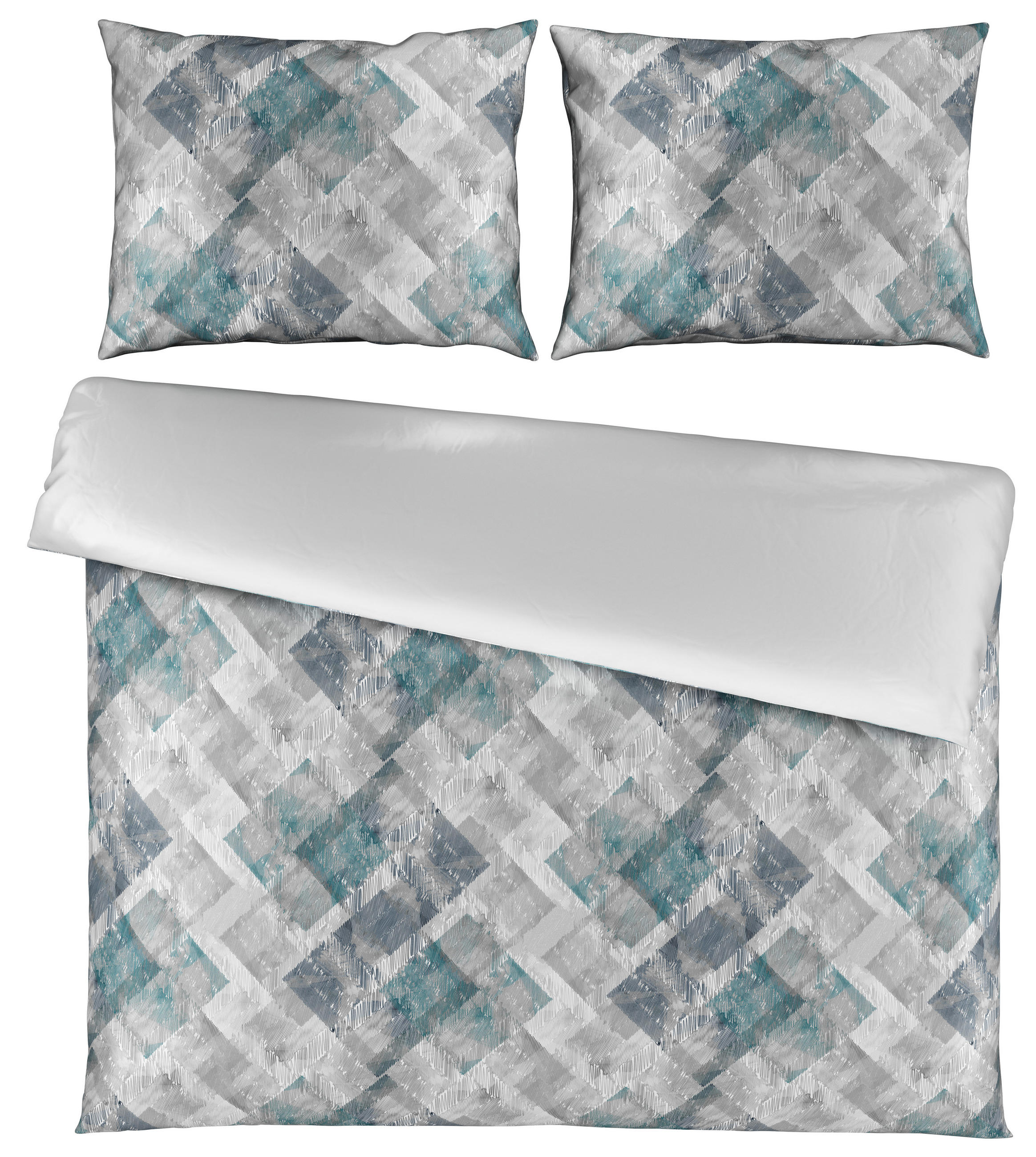 Novel OBOJSTRANNÁ POSTEĽNÁ BIELIZEŇ, satén, strieborná, 200/200 cm