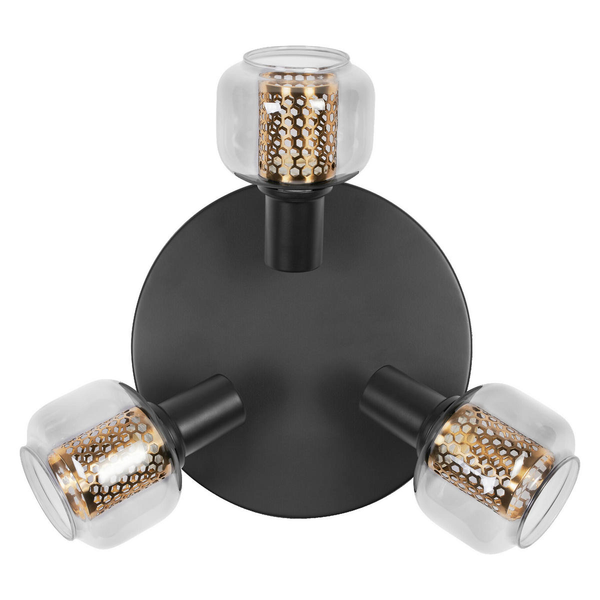 LED-STRAHLER 36.5/17.6 cm   - Schwarz, Basics, Glas/Metall (36.5/17.6cm) - Osram