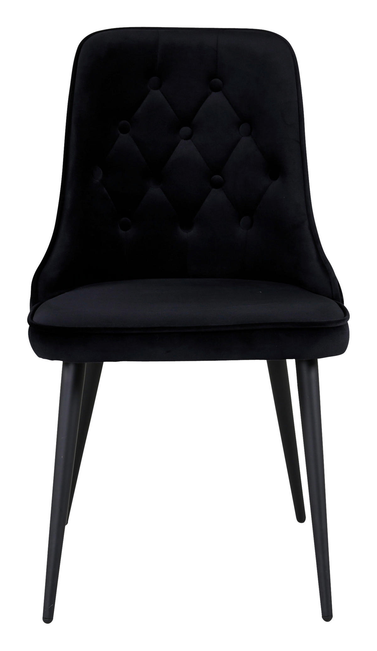 STUHL-SET 2 Stück  in Stahl Metall, Kunststoff, Textil  - Schwarz, Design, Kunststoff/Textil (50/88.5/66cm) - Livetastic