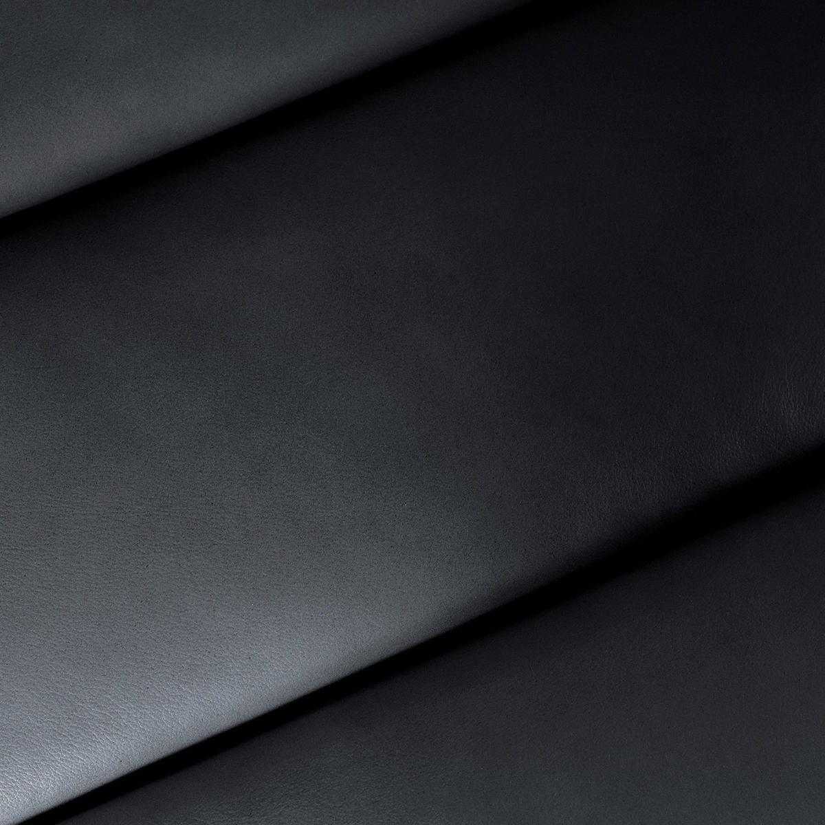 RELAXLIEGE in Echtleder Dunkelblau  - Silberfarben/Dunkelblau, Design, Leder/Metall (65/65-95/171cm) - Livetastic