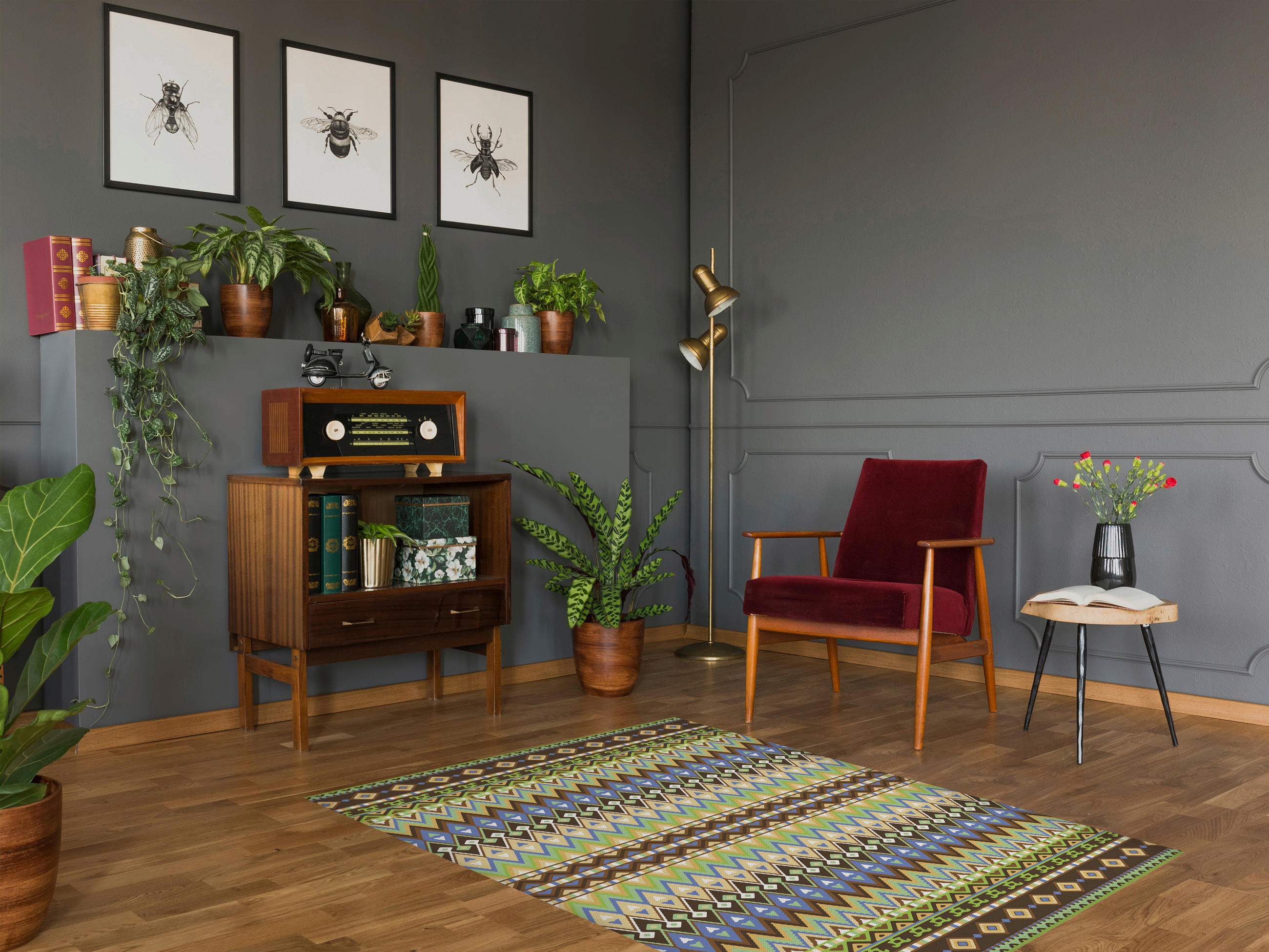 OUTDOORTEPPICH 90/135 cm  - Grün, Design, Kunststoff (90/135cm)