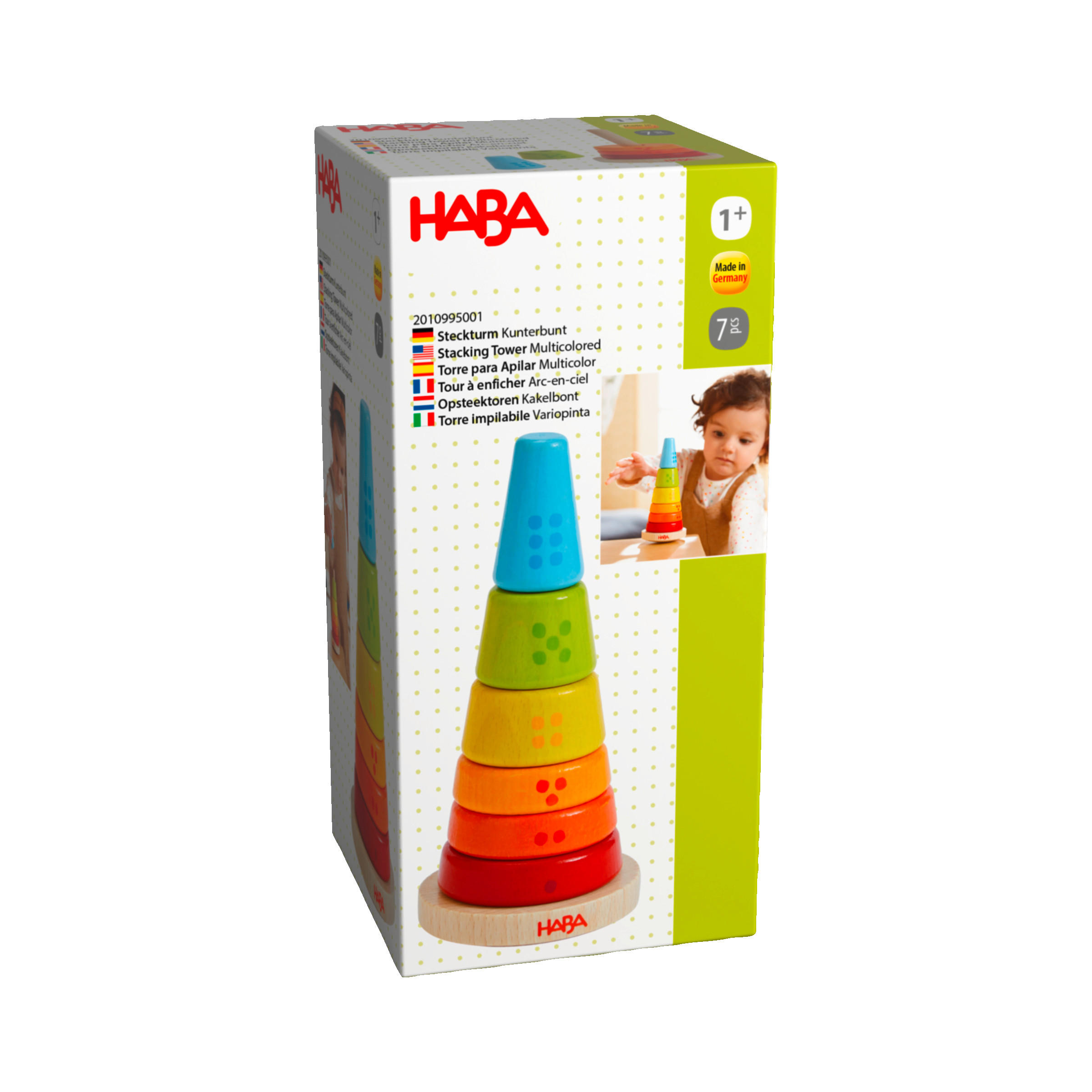 STECKBAUSTEINE - Multicolor, Basics, Holz (15,5/7cm) - Haba