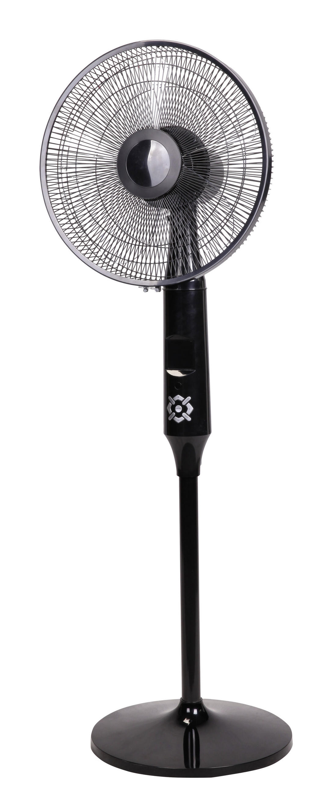 STANDVENTILATOR - Schwarz, KONVENTIONELL, Kunststoff/Metall (40/46cm) - Atrigo