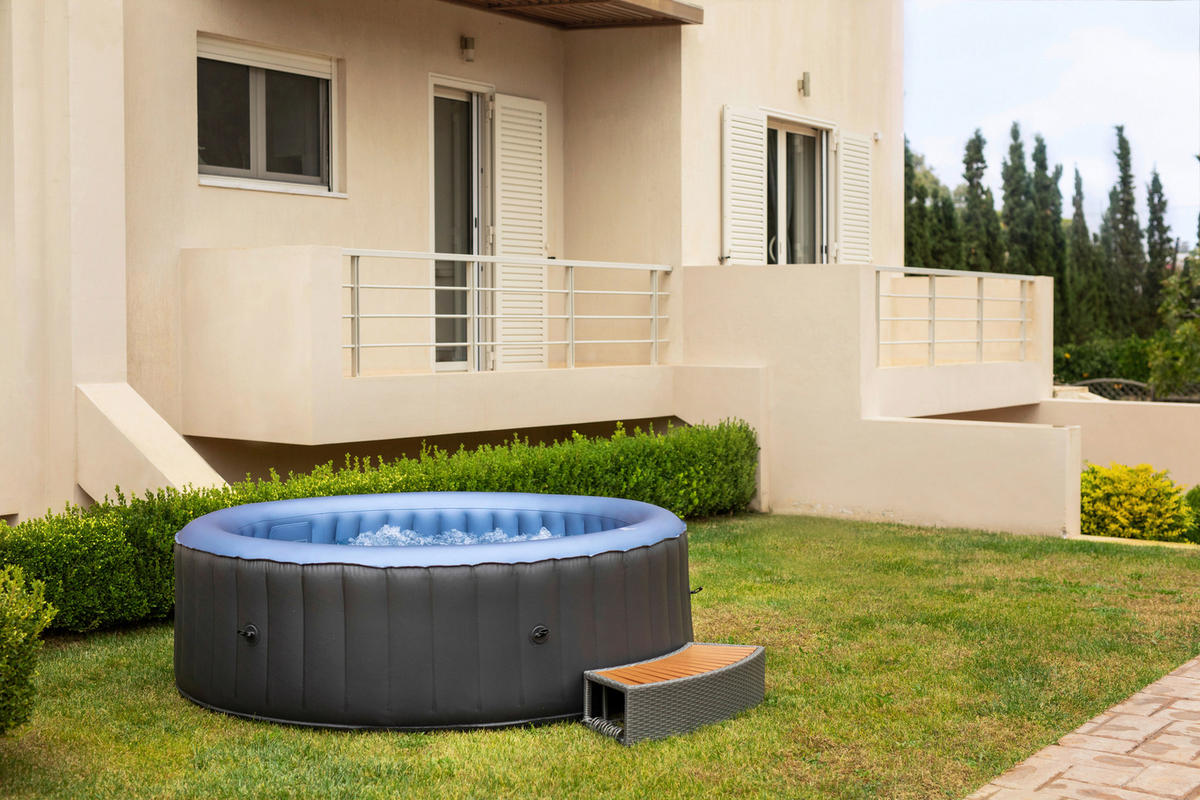 WHIRLPOOL MSPA COMFORT BERGEN 180/70 cm  - Blau/Anthrazit, KONVENTIONELL, Kunststoff (180/70cm)