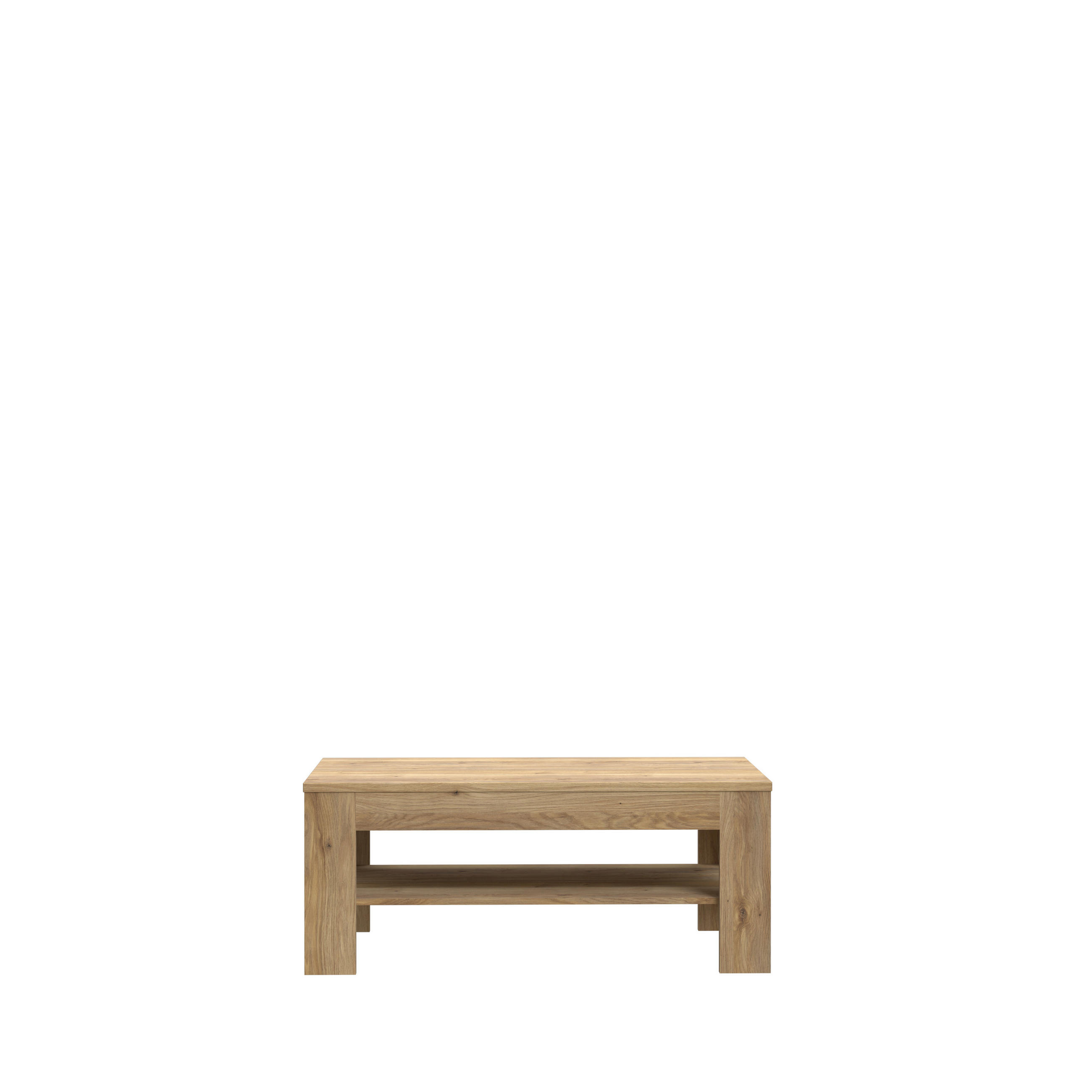 MĂSUȚĂ DE CAFEA material pe bază de lemn   - culoare lemn stejar, Design, material pe bază de lemn (110/45,5/60cm) - Cantus