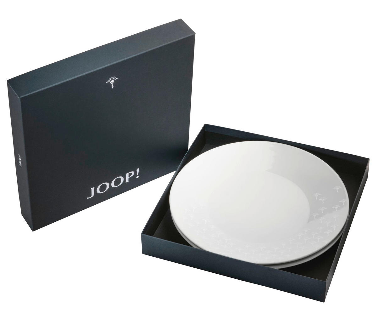 SPEISETELLERSET Faded Cornflower 2-teilig  - Weiß, Design, Keramik (28cm) - Joop!