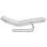 LIEGE Echtleder Weiß - Chromfarben/Weiß, Design, Leder/Metall (65/101/158cm) - CHILLIANO