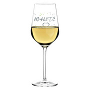 WEIßWEINGLAS - Platinfarben/Grün, Trend, Glas (10/10/25cm) - Ritzenhoff
