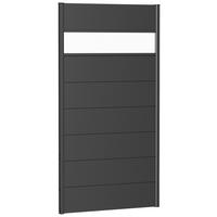 SICHTSCHUTZ - Dunkelgrau, Basics, Kunststoff/Metall (96/182/4,4cm) - Biohort