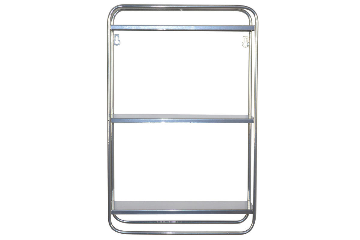 WANDREGAL Silberfarben  - Silberfarben, Design, Metall (36/56/15cm) - MID.YOU