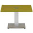 BEISTELLTISCH in Gelb, Silberfarben - Gelb/Silberfarben, KONVENTIONELL, Glas/Holzwerkstoff (60/60/37,5cm) BEISTELLTISCH in Gelb, Silberfarben - Gelb/Silberfarben, KONVENTIONELL, Glas/Holzwerkstoff (60/60/37,5cm)