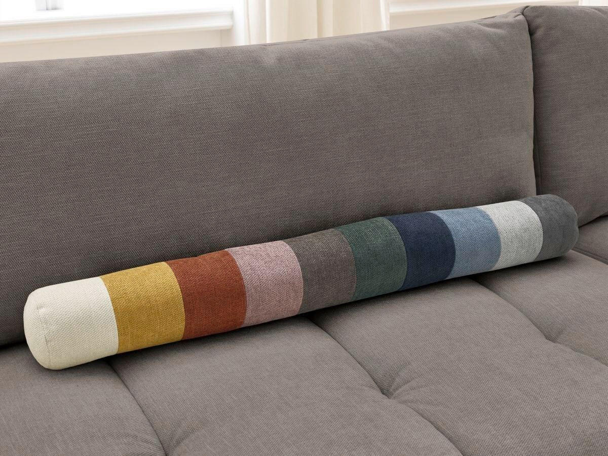 ECKSCHLAFSOFA FUJI Leinenoptik Taupe  inkl.  - Taupe/Schwarz, MODERN, Kunststoff/Textil (282/204cm)