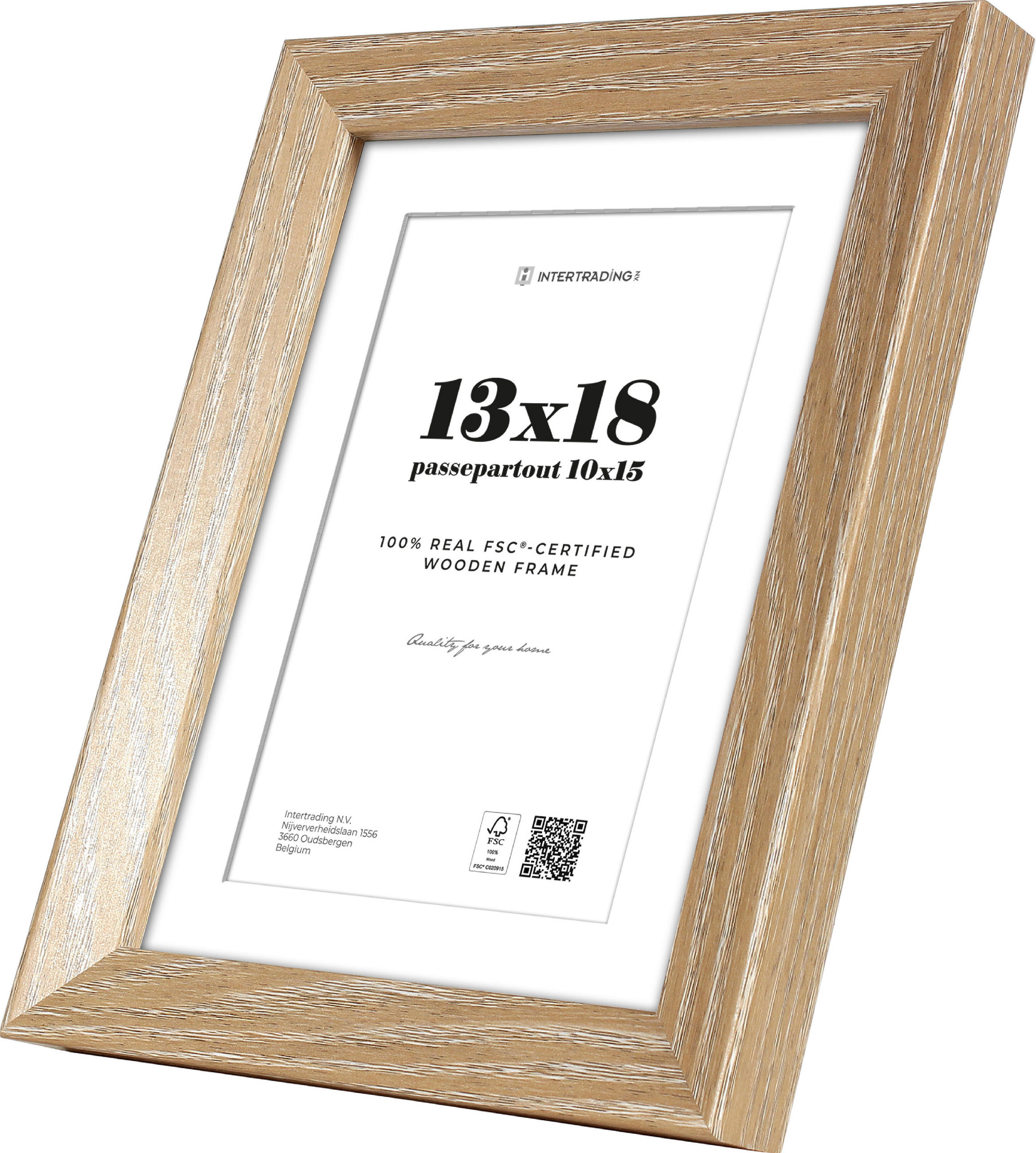 BILDERRAHMEN in Eichefarben  - Eichefarben, Basics, Holzwerkstoff (16,2/21,2/2,7cm)