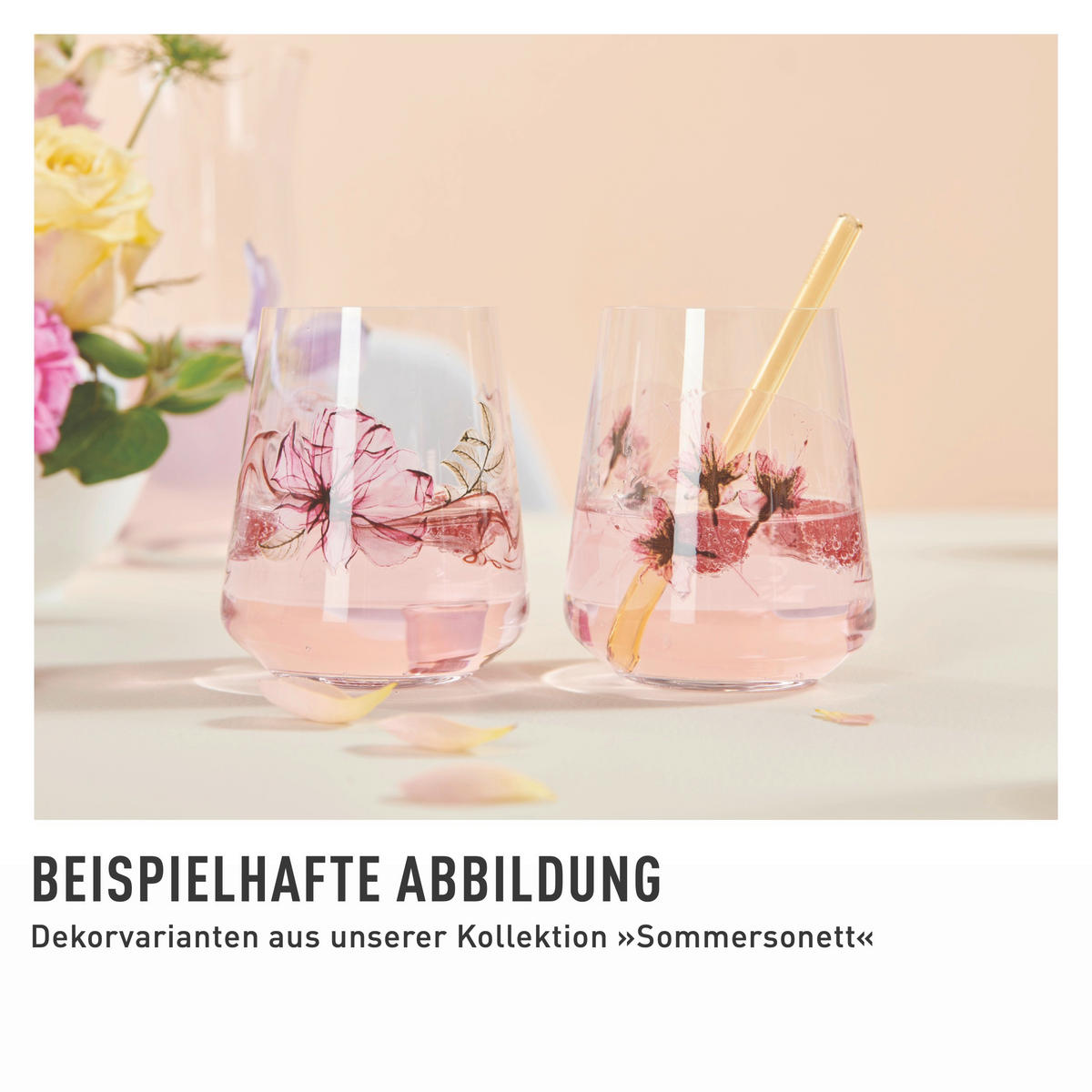 GLÄSERSET Sommersonett Allround  2-teilig  - Pink/Transparent, Trend, Glas (9,2/11,0cm) - Ritzenhoff